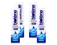Biotene Dry Mouth Toothpaste Fresh Mint Original pack of 4 boxes