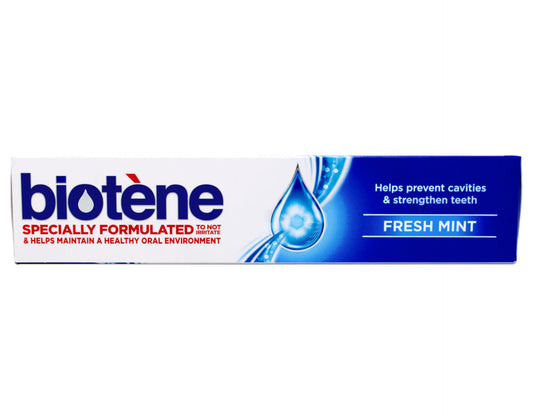 Biotene Fresh Mint Fluoride Toothpaste 4.3 oz - front view