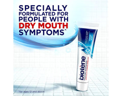 United States origin label on Biotene toothpaste packaging