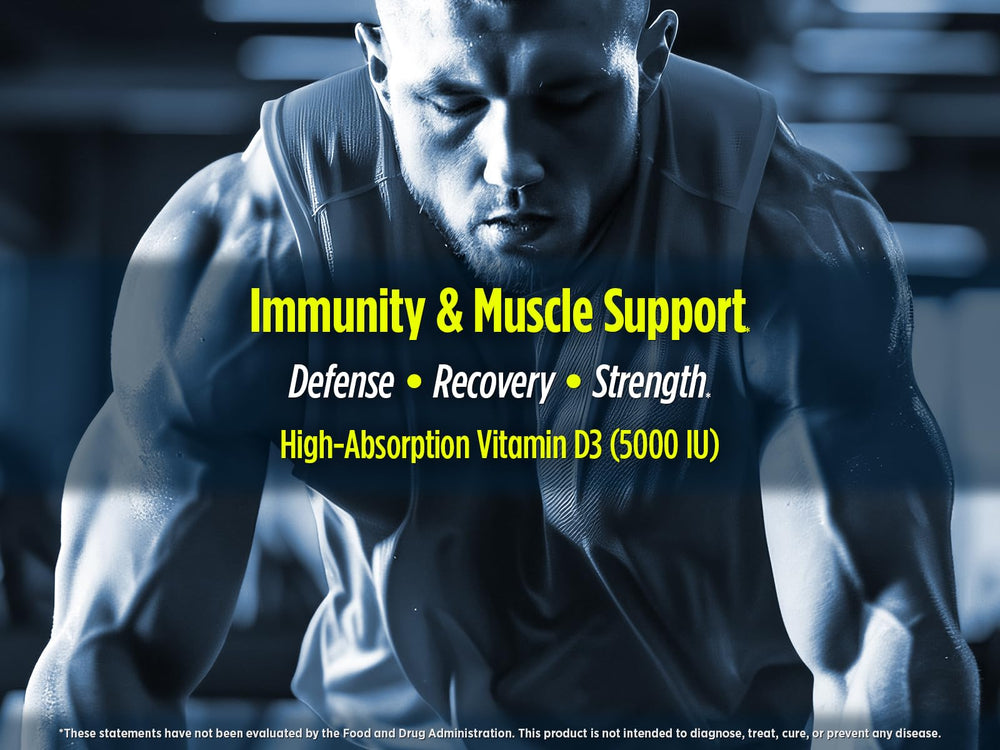 Lifestyle image featuring a person with Biotest D Fix bottle