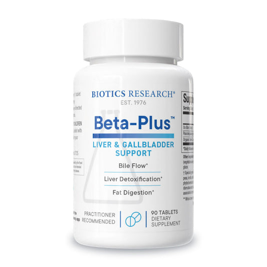 Biotics Beta-Plus Ox Bile Salts 90 Tabs bottle front label