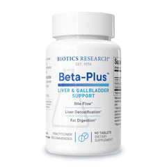Biotics Beta-Plus Ox Bile Salts 90 Tabs bottle front label