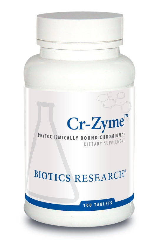 Biotics Research CrZyme Whole Food Chromium Source bottle front view