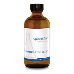 Biotics Research Aqueous Zinc bottle front label
