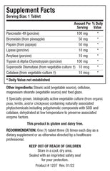 Intenzyme Forte tablets with proteolytic enzyme blend illustration