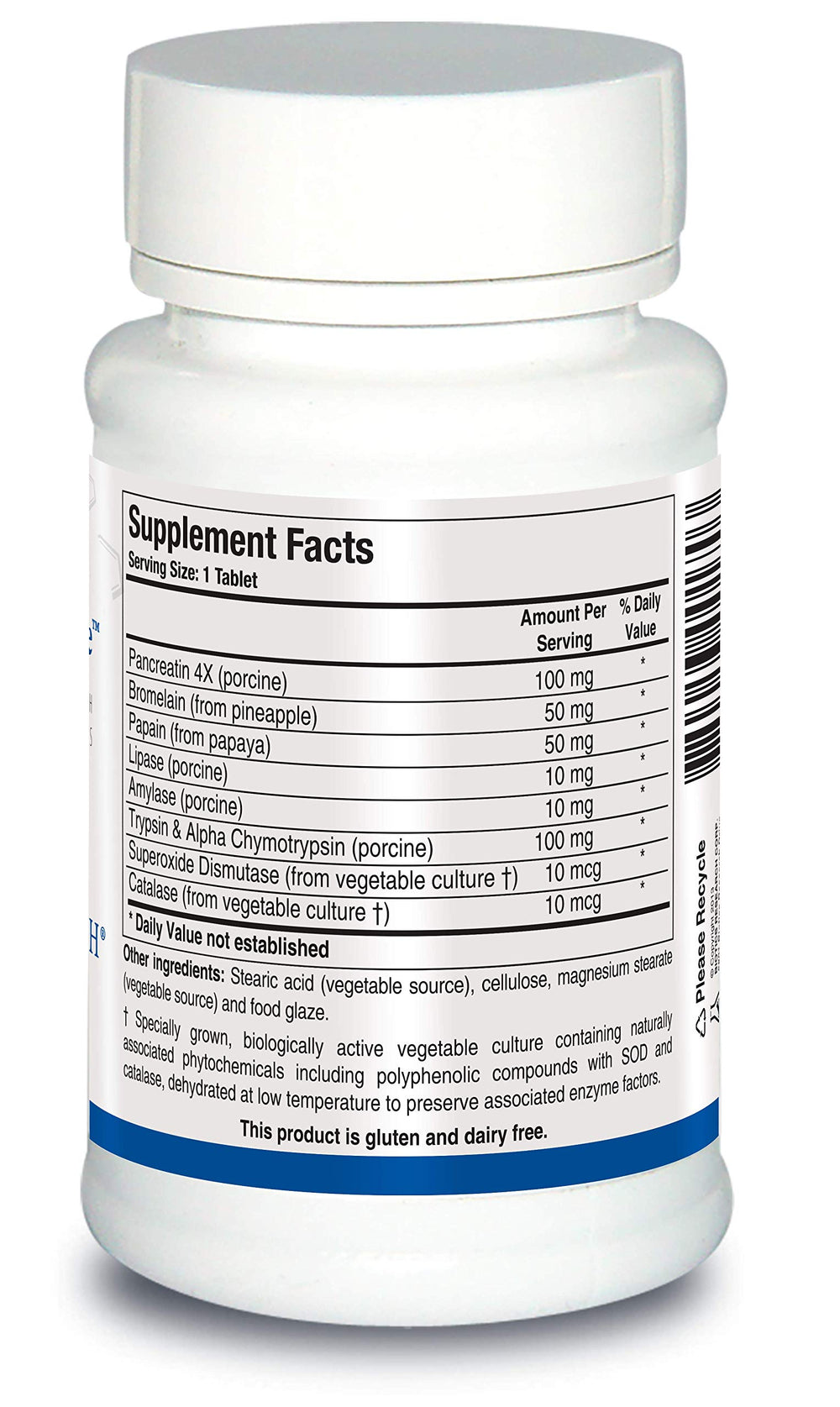 50-tablet bottle front view of Intenzyme Forte