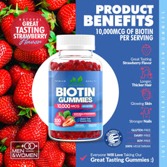 Illustration showing hair growth with Biotin for hair, skin and nails