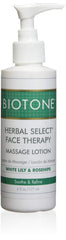 Biotone Herbal Select Face Therapy Lotion bottle, 6 oz