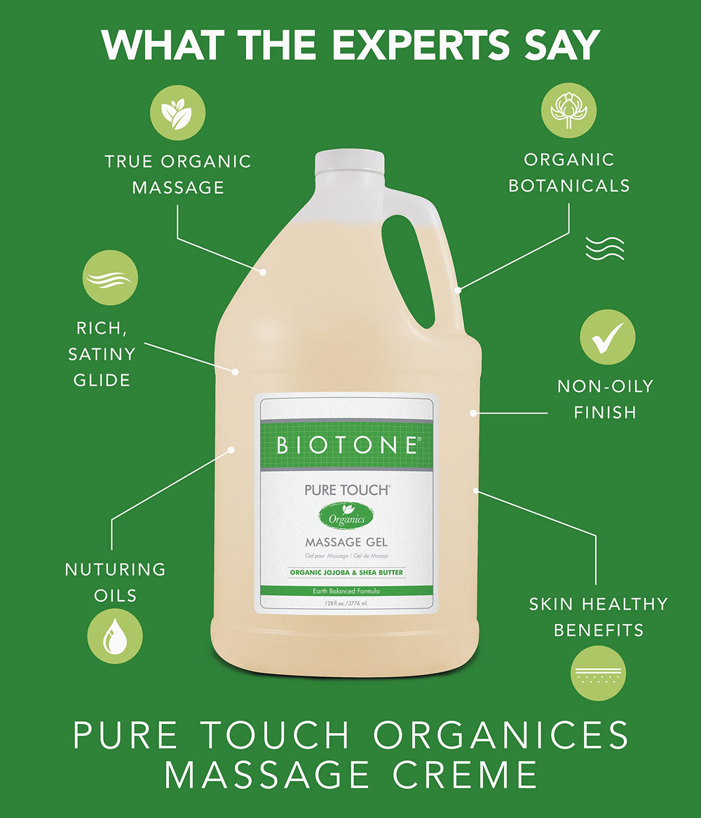 Unscented, hypoallergenic massage gel with worry-free washout for stain-free linens
