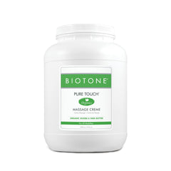 Biotone Pure Touch Organics Massage Creme bottle, 1 gallon size