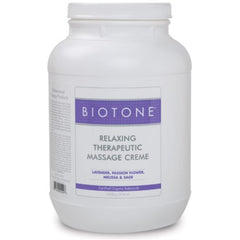 BIOTONE Relaxing Therapeutic Massage Creme - 1 Gallon