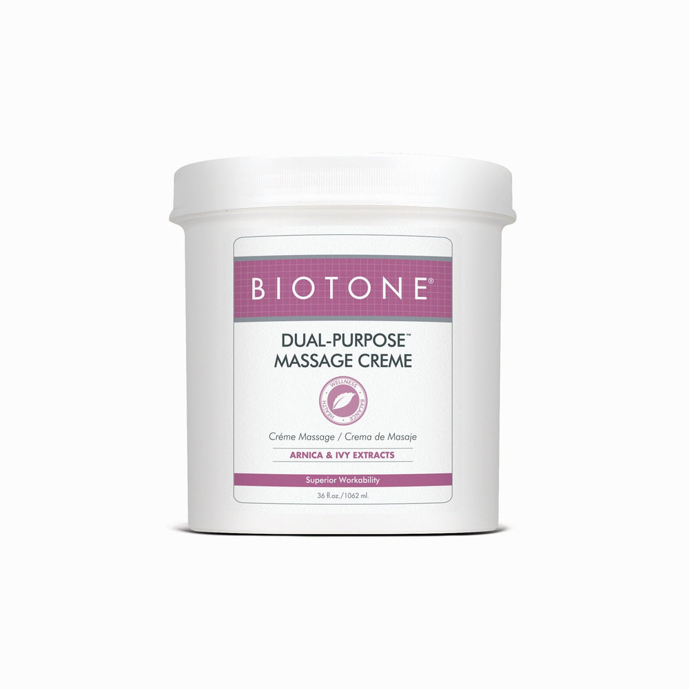 Biotone Dual-Purpose Massage Creme 36 oz jar - smooth glide