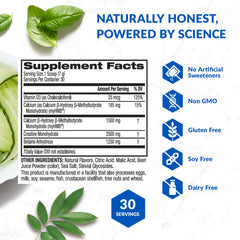 BioTrust Ageless Muscle label close-up confirms non-GMO and dairy-free formula