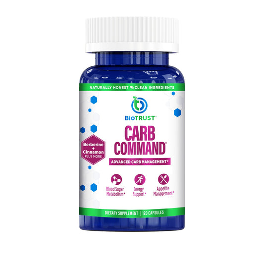 BioTrust Carb Command bottle showing ketosis support