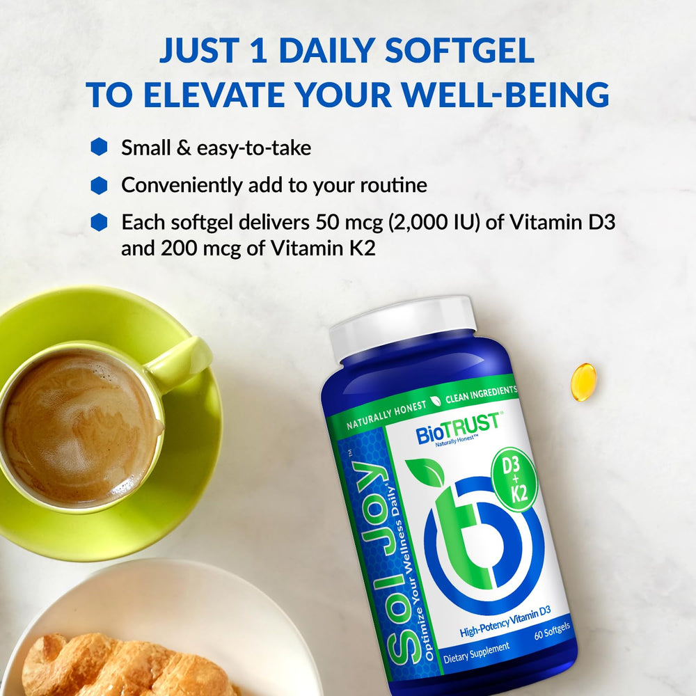 Sol Joy bottle featuring GMP quality guarantee