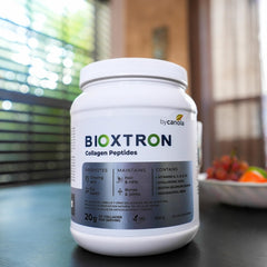 Close-up of Bioxtron Collagen Peptides Powder dissolving