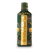 BIQ-FEL 500ml bottle with Chontaduro, Guarana, and Borojo blend.