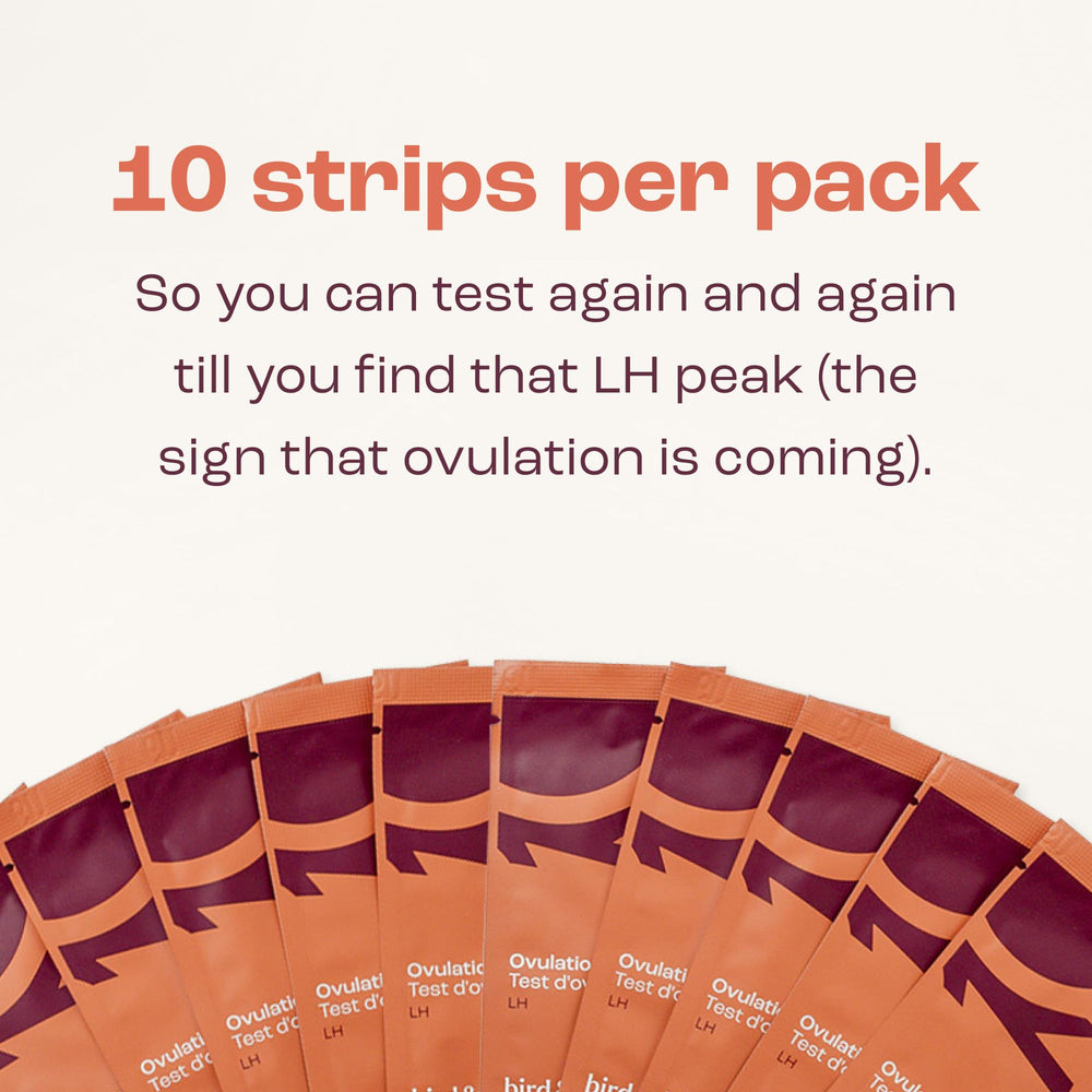 Dip the LH strip into a urine sample
