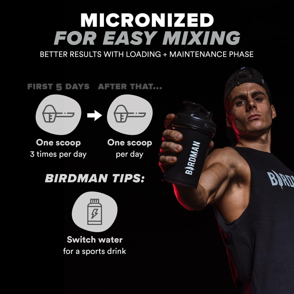 Vegan, gluten-free and sugar-free creatine powder