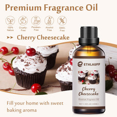 Close-up of Cherry Cheesecake fragrance oil bottle