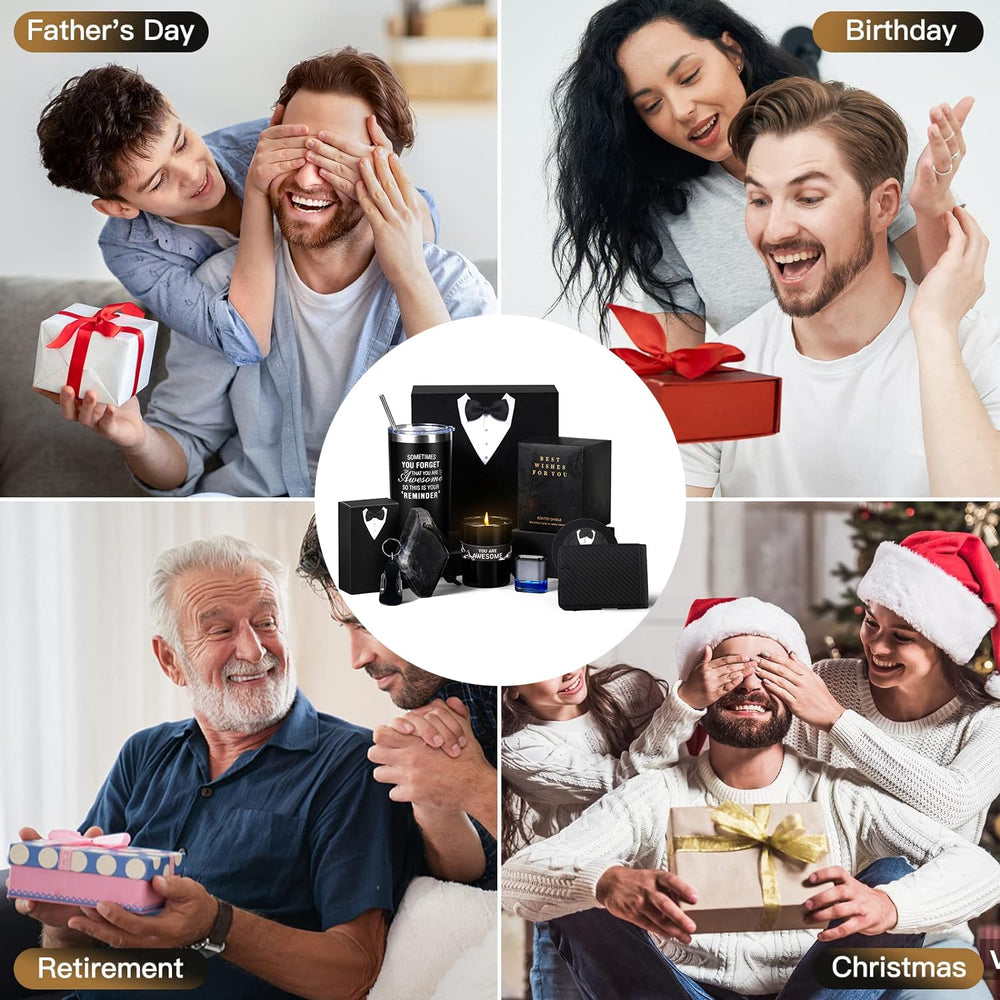 Multi-function keychain in black gift box