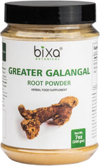 Front view of Bixa Botanical Greater Galangal Powder 200g