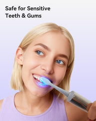Product shot with bixdo Pap toothpaste 4-pack on display