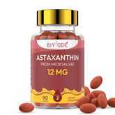 BIYODE Astaxanthin 12mg Softgels bottle front view