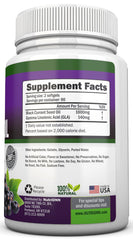 NutriONN Black Currant Oil bottle label close-up