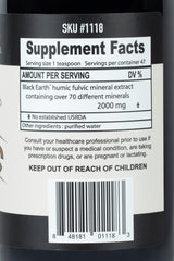 Liquid fulvic and humic minerals close-up