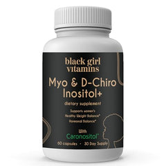 Front label of Black Girl Vitamins Inositol bottle