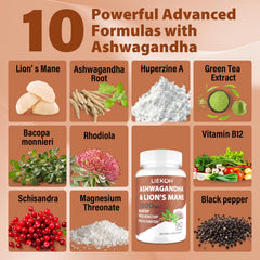 Black pepper extract enhances absorption of Ashwagandha and Lions Mane