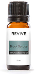 Revive Black Spruce Essential Oil bottle with label