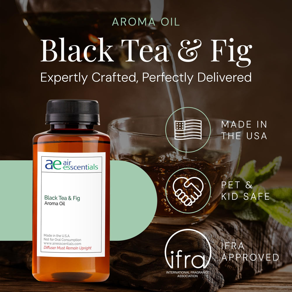 Close-up of amber aroma oil in bottle