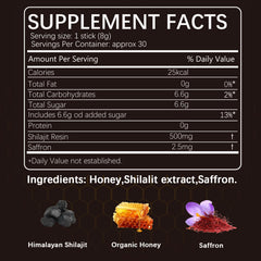 Black Thai honey used in Shilajit honey sticks