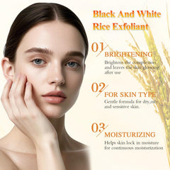 Black and White Rice Peeling body use for smoother, hydrated skin.