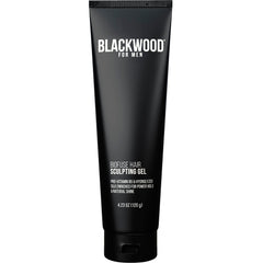 Blackwood For Men BioFuse Hair Sculpting Gel tube shows long-lasting hold for all hair types.