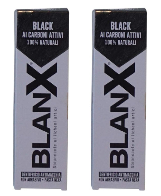 BlanX Black Whitening Toothpaste packaging 75ml tube
