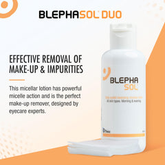 Preservatives-free label on Blephasol Duo packaging