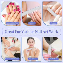 BLESWIN durable, washable nail files you can reuse.