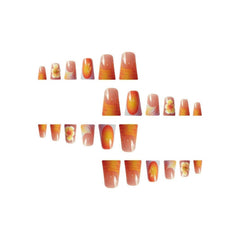 BLGTGH Duck Press On Nails Zebra French Tip for bold look