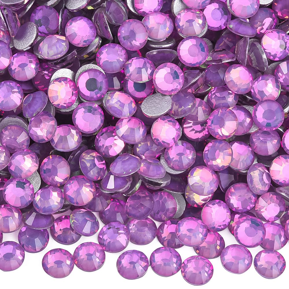 Blinginbox Lavender Crystal rhinestones SS10 2.7-2.9mm for crafts with diamond-like sparkle