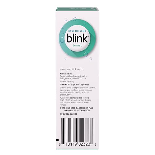 Blink Boost highlights electrolyte and antioxidant support for hydrated, refreshed eyes.