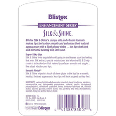 Blistex Silk & Shine in action for a sheer glossy finish.