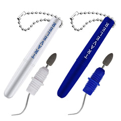Front view of BLMHTWO 2-piece metal toothpick set