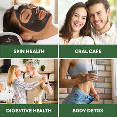 Digestive health and bloating support with activated charcoal