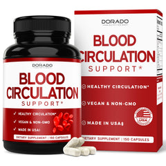Blood Circulation Supplements bottle label with Diosmin
