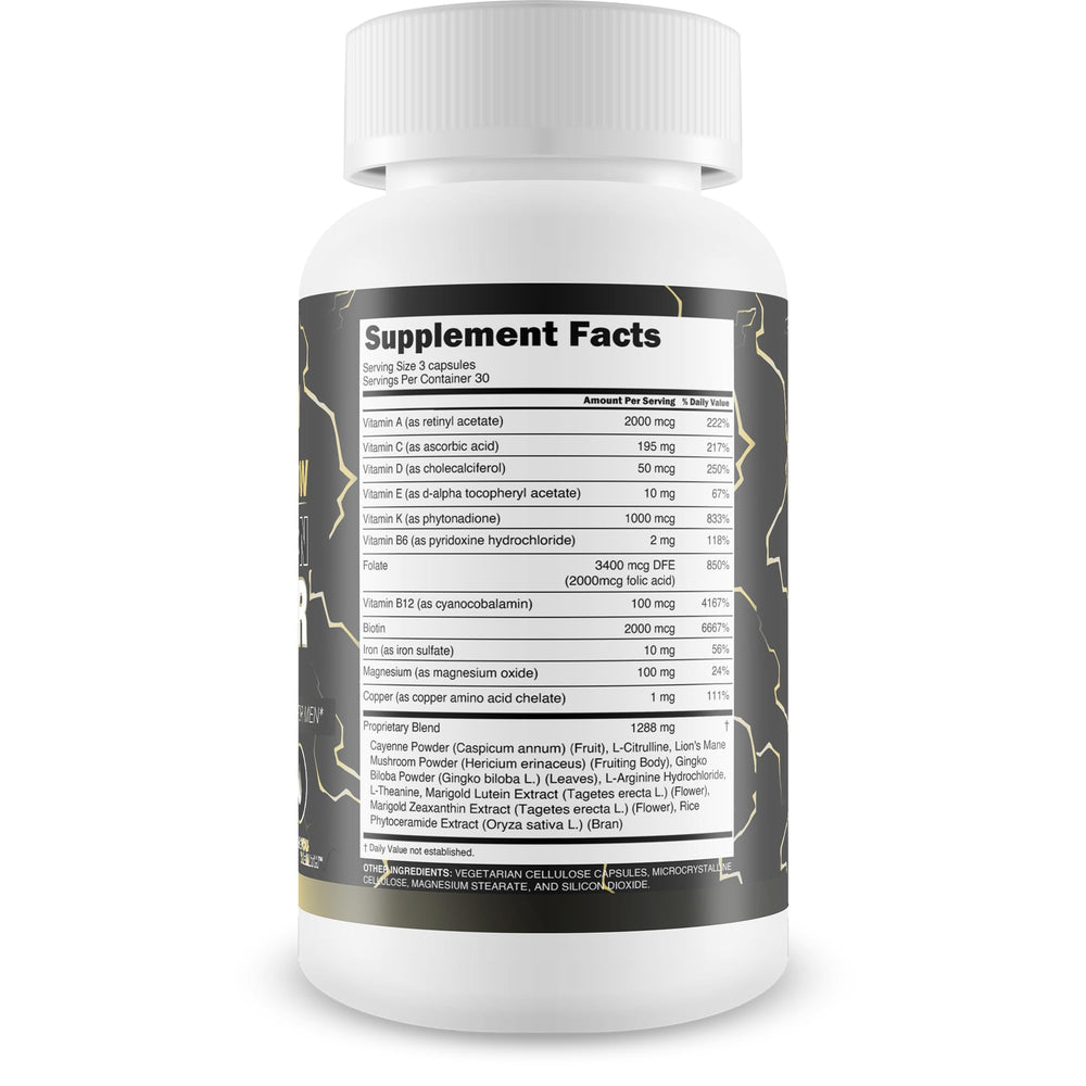 Herbal ingredients representing Blood Flow Stallion Power Pro formula
