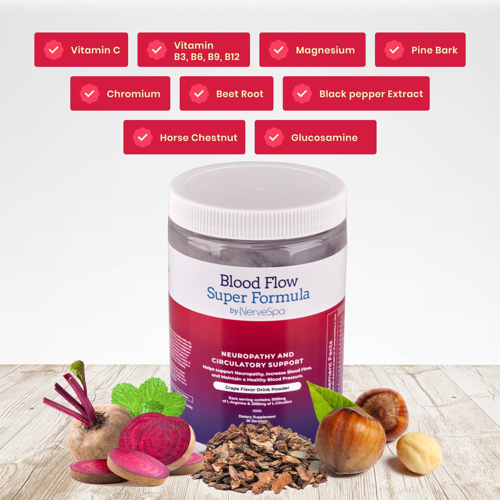 Nutrition facts panel for Blood Flow Super Formula