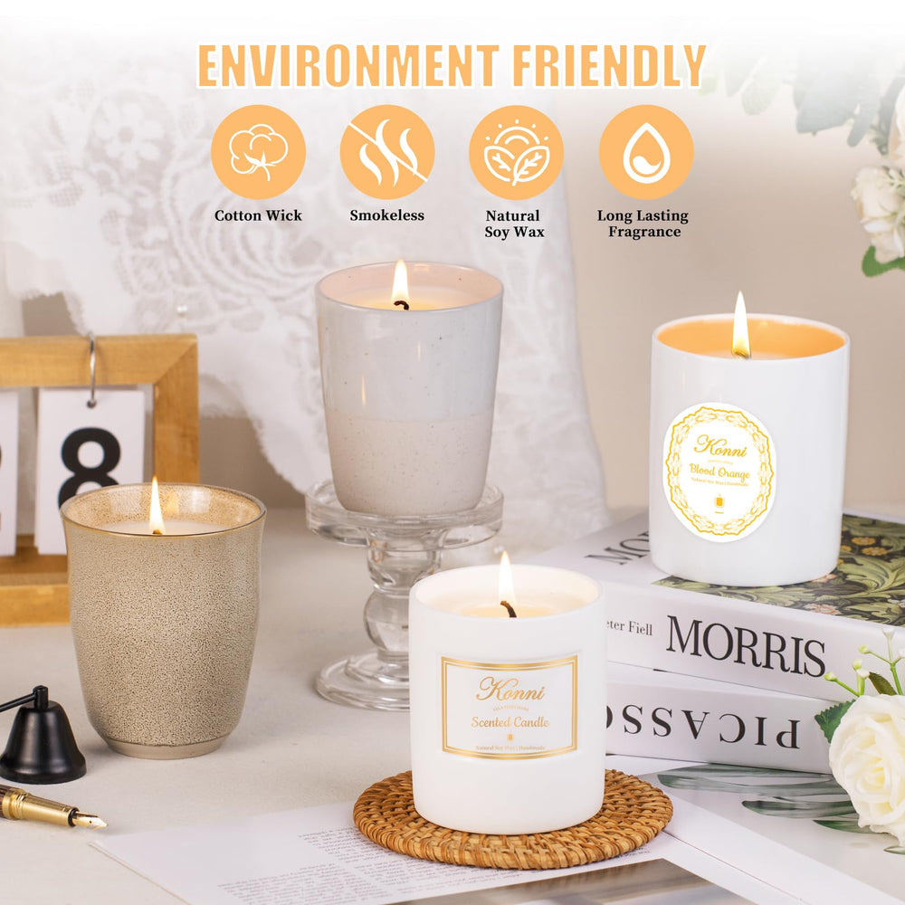 Non-toxic candle with long-lasting fragrance